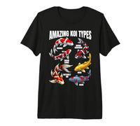 Amazing Koi Types Educational Fish Species Chart Premium T-Shirt