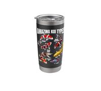 Amazing Koi Types Educational Fish Species Chart Stainless Steel Insulated Tumbler