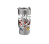 Amazing Koi Types Educational Fish Species Chart Stainless Steel Insulated Tumbler