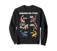 Amazing Koi Types Educational Fish Species Chart Sweatshirt