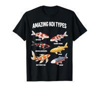 Amazing Koi Types Educational Fish Species Chart T-Shirt