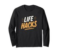 Amazing Life Hacks Motto Costume for Boys and Girls Long Sleeve T-Shirt