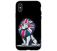 Amazing Lion in United Kingdom Colors for Man and Woman Case for iPhone X/XS