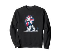 Amazing Lion in United Kingdom Colors for Man and Woman Sweatshirt