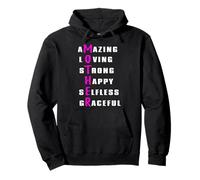 Amazing Loving Strong Happy Mother's Day Words Pullover Hoodie