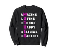 Amazing Loving Strong Happy Mother's Day Words Sweatshirt