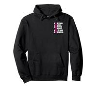Amazing Loving Strong Happy Selfless Mother Word Design Pullover Hoodie