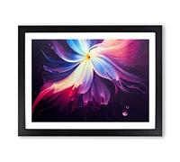 Amazing Modern Flower Art Framed Print | A4 Black Framed Wall Art | Ready to Hang | Modern Floral Picture | Living Room Bedroom Lounge Office