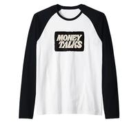 Amazing Money Talks Speech Logo Raglan Baseball Tee