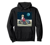 Amazing Moon Jesus with Vehicle for Space Believer Pullover Hoodie