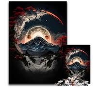 Amazing Moonlight 1000Piece Jigsaw Puzzle Wooden Jigsaw Puzzles for Adults Perfect for Family Fun on Christmas Thanksgiving Birthdays & Easter 1000 PCS(75x50cm)