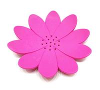 Amazing New Silicon Soap Dish Soap Box Various Colours and Style (Pink Flower)
