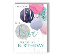 Amazing Niece with Love Magical Party Fun! Birthday Greeting Card IMP010