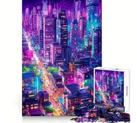Amazing Night Tokyo City 1000 Piece Jigsaws for Adults Puzzle Improve Memory Happy Idle Time Laser Cut Art Xmas Gift (38x52cm)