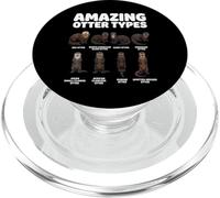 Amazing Otter Types Educational Otter Species Chart PopSockets PopGrip for MagSafe