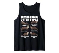 Amazing Otter Types Educational Otter Species Chart Tank Top