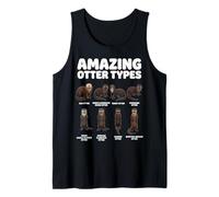 Amazing Otter Types Educational Otter Species Chart Tank Top