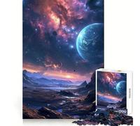 Amazing Outer Space Jigsaw Puzzles 1000 Pieces for Teenagers Thought Training Easy Enjoyment Uniform Cut Chic Xmas Gift (38x52cm)