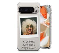 AMAZING Personalised Case for Google Pixel 9a - Customisable with Your Name/Photo - Soft TPU - Premium Quality, Durable & Stylish Design - Polaroid Style Photo