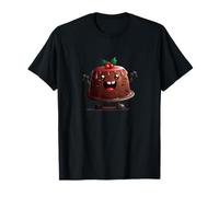 Amazing Pudding Graphic with Mistletoe for Christmas T-Shirt