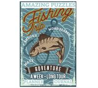 Amazing Puzzles Fishing Trip Planner, Journal with Word Search | Sudoku | Maze: About Fishing, Camping, Fishes and More | 6x9 inches, 150 pages | 50++ ... gift for Vacations, Holidays and Free Times
