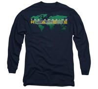 Amazing Race Around The World Mens Long Sleeve T Shirt, Navy, Large