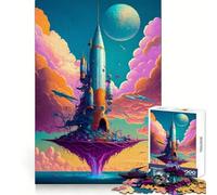 Amazing Rocket The Sea Jigsaw Puzzle for Adults 1000 Pieces Mind Power Restful Escape Uniform Edges Best Gift (38x52cm)