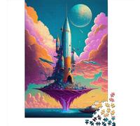 Amazing Rocket The Sea Puzzle for Adults And Teenagers 1000 Pieces Puzzle for Adults Sustainable Puzzle Games 1000pcs (75x50cm)