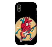 Amazing Rocking Heart with Beat and Guitar Case for iPhone X/XS