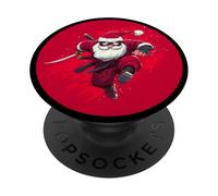 Amazing Samurai Santa Costume for Christmas Ninjas PopSockets Adhesive PopGrip