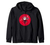 Amazing Samurai Santa Costume for Christmas Ninjas Zip Hoodie
