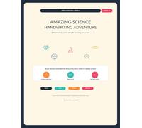Amazing Science Handwriting Adventure: Print Handwriting Practice for Kids Ages 8-12 with 250+ Fascinating Science Facts, Trivia & Mini Challenges (Write & Discover)