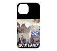 Amazing Scottish Unicorn Graphic with Scotland Nature View Case for iPhone 15
