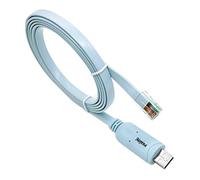 Amazing She Cisco Console Cable USB to RJ45 Cable FTDI for Windows 8, 7, Vista,MAC, Linux RS232 6 Ft (Blue)