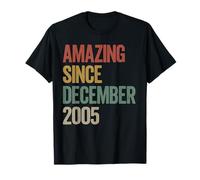 Amazing Since December 2005 20th Birthday Vintage Christmas T-Shirt