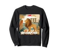 Amazing Singapore with City and Nature View for Lion Lovers Sweatshirt