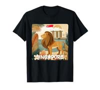 Amazing Singapore with City and Nature View for Lion Lovers T-Shirt