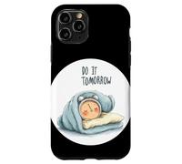 Amazing Sleeping Alarm Clock with Do It Tomorrow Statement Case for iPhone 11 Pro