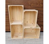 Amazing smaller strong rustic natural wooden crates, perfect for storege Storage, there are clean and solid (4)