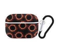 Amazing Solar Eclipse Pattern Case Cover Compatible with AirPods Pro 2nd 1st Generation Hard Skin Protection