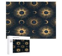 Amazing Solar Eclipse Puzzles Customized Challenging Gifts for Adults 300/500/1000 Piece