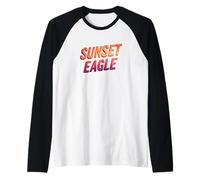 Amazing Sunset Eagle Speech Raglan Baseball Tee