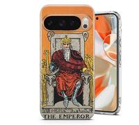 AMAZING Tarot Card The Emperor - Phone Case for Google Pixel 6,7,8,9,10,a,Pro Series - Crystal Clear Shockproof TPU Protective Cover