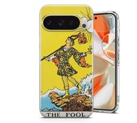AMAZING Tarot Card The Fool - Phone Case for Google Pixel 6,7,8,9,10,a,Pro Series - Crystal Clear Shockproof TPU Protective Cover