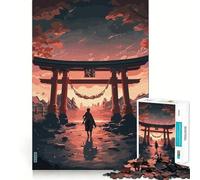 Amazing Torii Gate Japan 1000 Piece Jigsaw Brain Skill Game High Precision Die Cut Fascinating Hobby for Idle Moments (38x26cm)