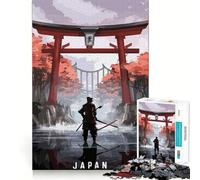 Amazing Torii Gate Japan Jigsaw for Adults1000 Pieces Mind Boost Game Seamless Fit Precise Pieces Relaxing Indoor Group Activity (38x52cm)