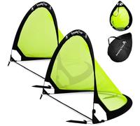 Amazing Tour Pop Up Football Goals 4ft Soccer Goal Posts for Kids, Foldable Football Garden Goals Soccer Sport Games Training Practice, 2 Pack