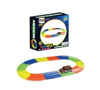 Amazing Tracks Glow in the Dark Race Track Set, 80 Pieces, 102 cm, LED Light-Up Car, Ages 3+
