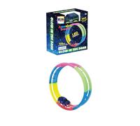 Amazing Tracks Glow in the Dark Race Track Set with LED Lights, 125cm, 360° Loop Action, Ages 3+