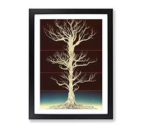 Amazing Tree Framed Print | A4 Black Framed Wall Art | Ready to Hang | Modern Floral Picture | Living Room Bedroom Lounge Office